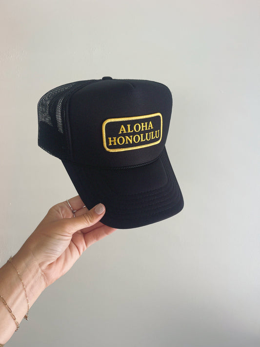 Aloha Honolulu Trucker Hat