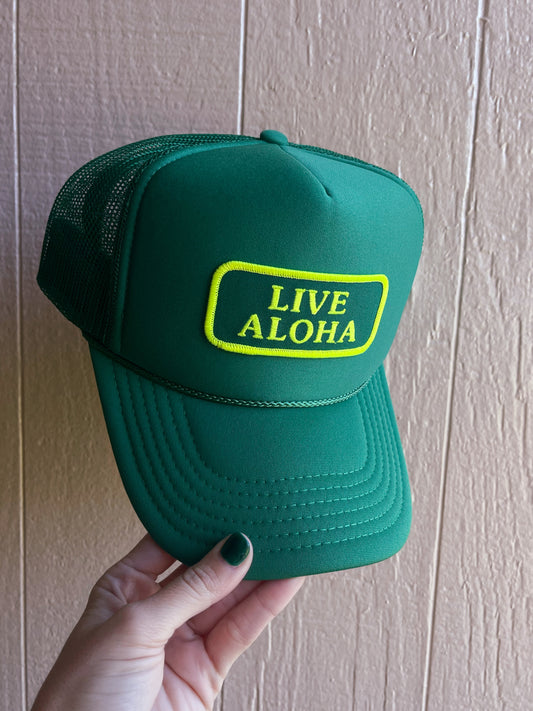 Live Aloha Trucker Hat